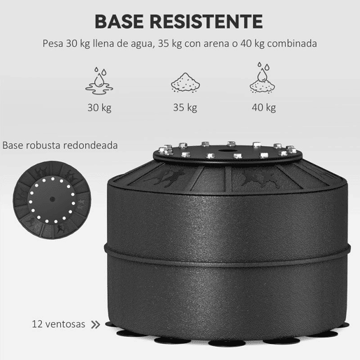 HOMCOM Punching Ball de Boxe com Altura Ajustável com Barra Giratória 360° e Base Preenchida Punching Ball para Boxe 88x48x155-205 cm Preto