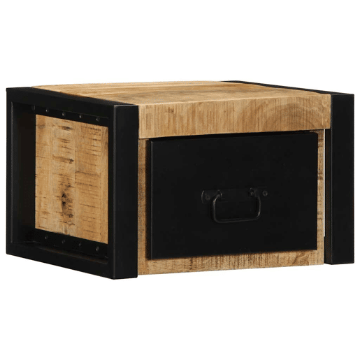 Mesa De Cabeceira - Mesinha De Cabeceira 40x35x25 cm madeira maciça manga áspera Mesa De Cabeceira - Mesinha De Cabeceira 40x35x25 cm madeira maciça manga áspera