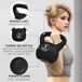 Kettlebell Plástico, Arena HOMCOM, deportes y ocio - pesas Kettlebell Plástico, Arena HOMCOM, deportes y ocio - pesas Negro