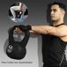 Kettlebell Plástico, Arena HOMCOM, deportes y ocio - pesas Kettlebell Plástico, Arena HOMCOM, deportes y ocio - pesas Negro