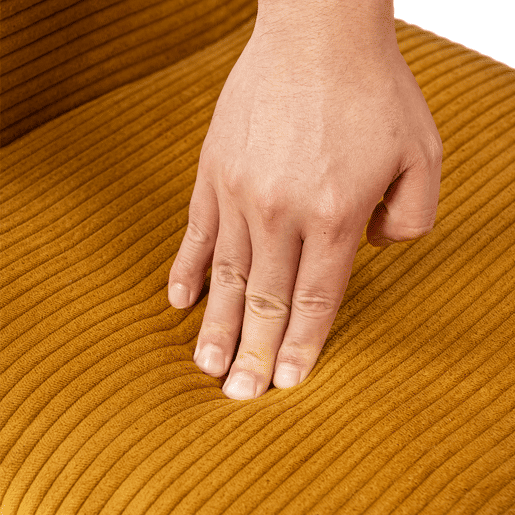 Cadeiras De Jantar Estofadas Em Tecido De Veludo Canelado Amarelo Com Pernas Metálicas Pretas Estilo Escandinavo Conjunto De 6 Ideal Para Sala Cozinha Ou Escritório Moderno