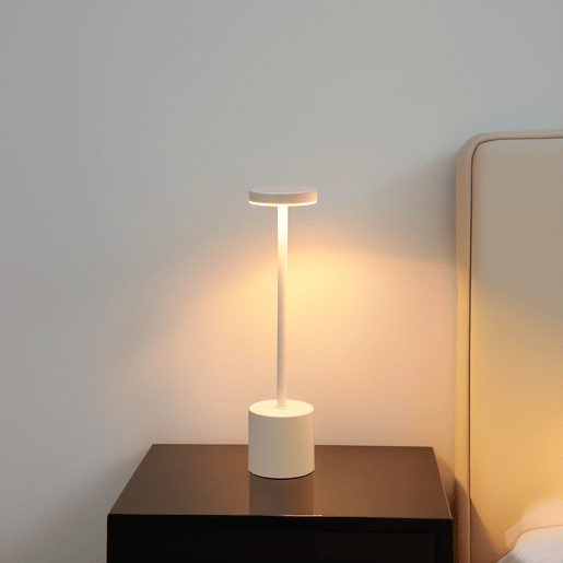 Candeeiro de mesa Well Home White com 24 luzes LED brancas quentes com 3 modos de iluminação Ø34,2x8cm