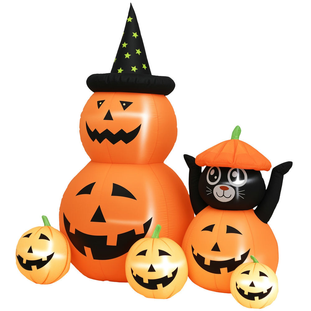 Calabaza Inflable Poliéster Outsunny, hogar - decoración