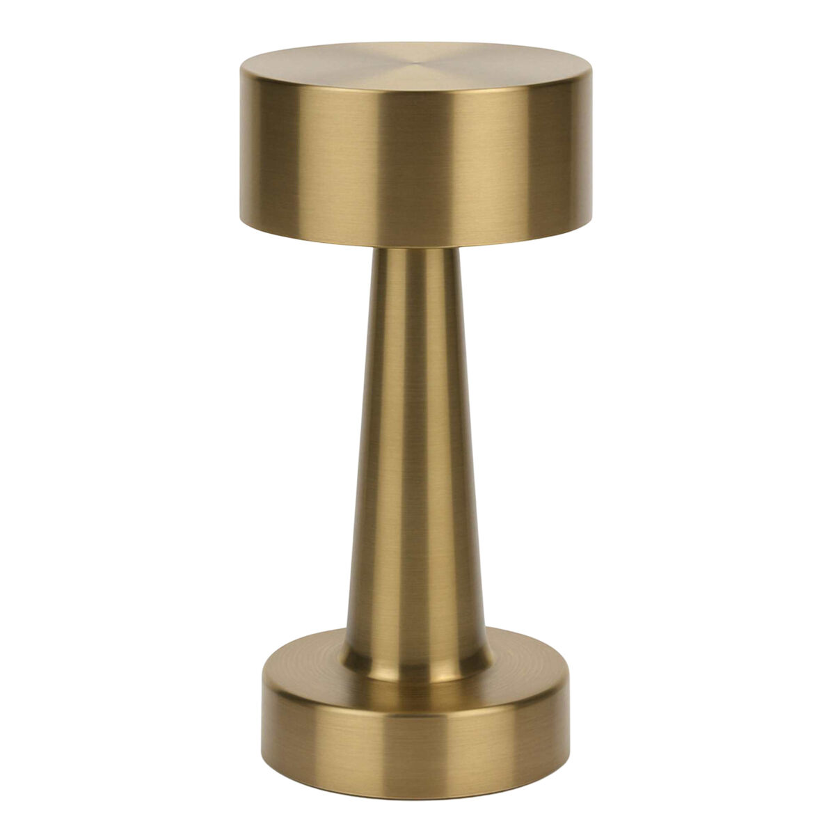 Well home lámpara de mesa color oro recargable con 16 luces led y 3 modos de iluminación ø20,9x8,9cm