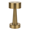 Candeeiro de mesa recarregável Well Home Gold com 16 luzes LED e 3 modos de iluminação Ø20,9x8,9cm