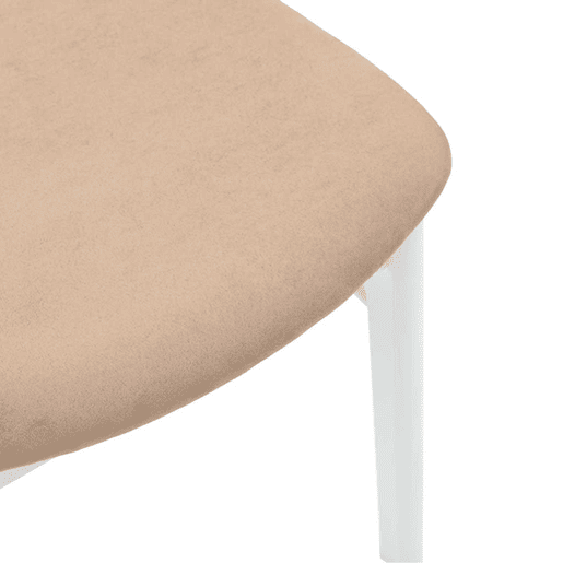 vidaXL Cadeiras de jantar com almofadões 2 pcs madeira maciça branco