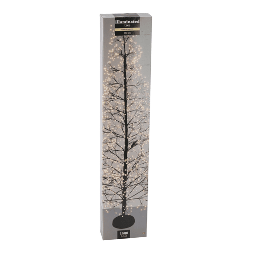 Árvore de Natal Well Home com 1600 LEDs Branco Quente 150cm