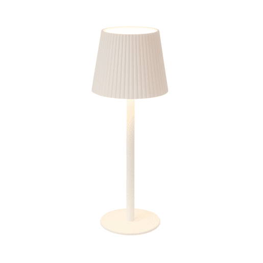 Luminária de mesa LED branca recarregável Well Home com 32 luzes brancas quentes e 4 níveis de brilho Ø36,2x10,5cm