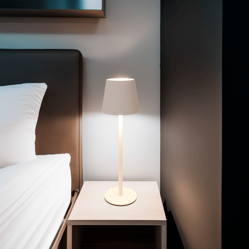 Luminária de mesa LED branca recarregável Well Home com 32 luzes brancas quentes e 4 níveis de brilho Ø36,2x10,5cm