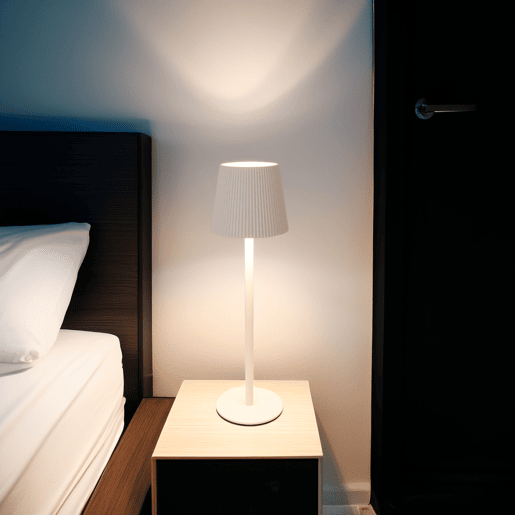 Luminária de mesa LED branca recarregável Well Home com 32 luzes brancas quentes e 4 níveis de brilho Ø36,2x10,5cm