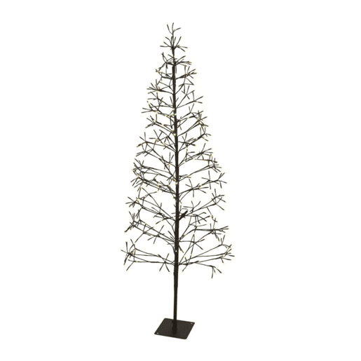 Árvore de Natal em formato de A da Well Home com 9 galhos e 160 luzes LED - 120 cm de altura