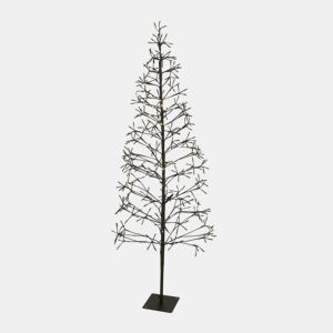 Árvore de Natal em formato de A da Well Home com 9 galhos e 160 luzes LED - 120 cm de altura