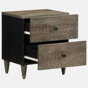 Mesa De Cabeceira - Mesinha De Cabeceira cinzento claro 40x33x46 cm