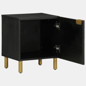 Mesa De Cabeceira - Mesinha De Cabeceira 40x33x46 cm madeira de mangueira maciça preto