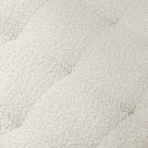 HOMCOM Puff de Armazenamento Baú de Armazenamento Redondo 40,5L 45x45x41 cm Estofado em Borreguito Banco Apoia-Pés com Pés de Madeira Assento Acolchoado para Sala Quarto Entrada Branco