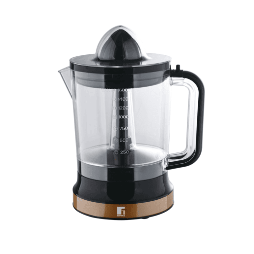 Espremedor de frutas Bergner Copper 85W 1,6 litro - Operação reversível - Acabamento preto elegante e durável, cobre