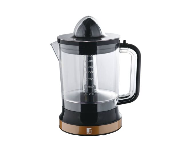Bergner copper exprimidor de fruta de 85w 1.6 litros - funcionamiento reversible – elegante y resistente acabado negro, cobre
