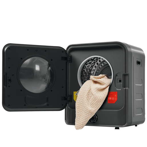 Máquinas de secar roupa mini 4,5 kg evacuação,montagem em parede,energética G,cinza