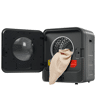 Máquinas de secar roupa mini 4,5 kg evacuação,montagem em parede,energética G,cinza