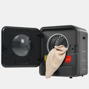 Máquinas de secar roupa mini 4,5 kg evacuação,montagem em parede,energética G,cinza