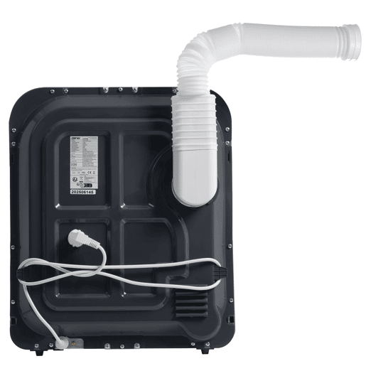 Máquinas de secar roupa mini 4,5 kg evacuação,montagem em parede,energética G,cinza