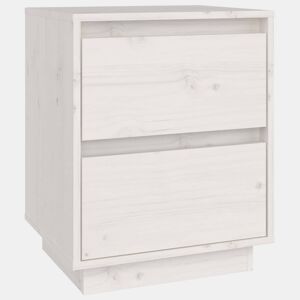 Mesa De Cabeceira - Mesinha De Cabeceira 40x35x50 cm madeira de pinho maciça branco