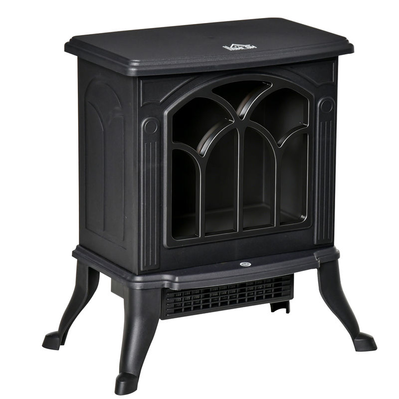 Chimenea Eléctrica Metal, Plástico HOMCOM, hogar - climatización