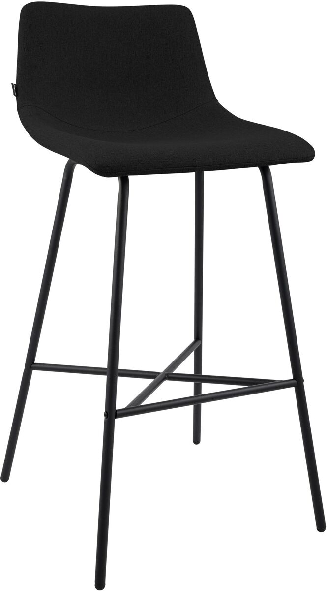 Taburete de bar altona tela negro 49x44x98 cm