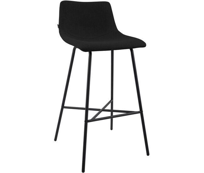 Taburete de bar altona tela negro 49x44x98 cm