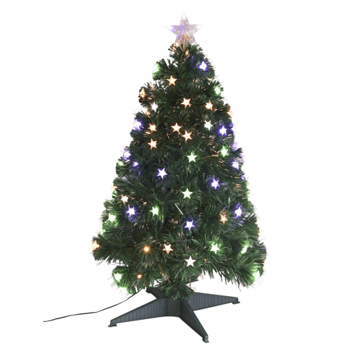 Árvore de Natal com 90 luzes LED brancas e estrela