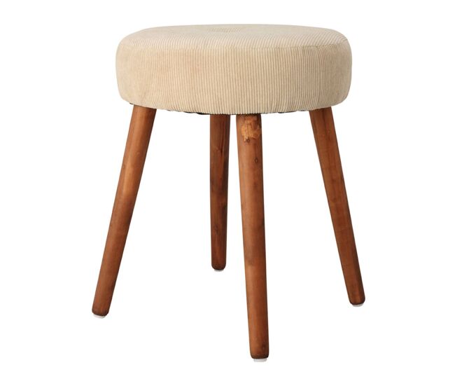 Well home taburete 45x35cm color beige