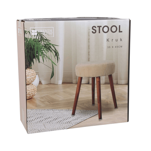 Banco Well Home 45x35cm bege Banco Well Home 45x35cm bege