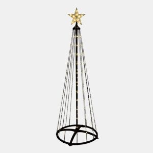 Árvore de Natal Well Home com 550 luzes LED brancas quentes com controle remoto - 300 cm de altura