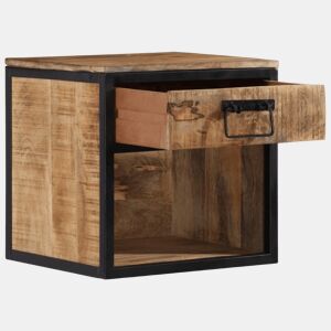Mesa De Cabeceira - Mesinha De Cabeceira 40x35x40 cm madeira de mangueira maciça