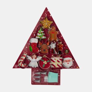 Conjunto de 17 peças para assar - Cortadores e bicos de biscoito de aço inoxidável com saco de confeitar e saco de EVA