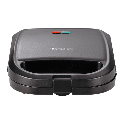 Swiss Home Petit Sandwich Maker 750W Preto Brilhante com Revestimento Antiaderente