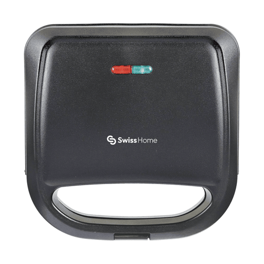 Swiss Home Petit Sandwich Maker 750W Preto Brilhante com Revestimento Antiaderente