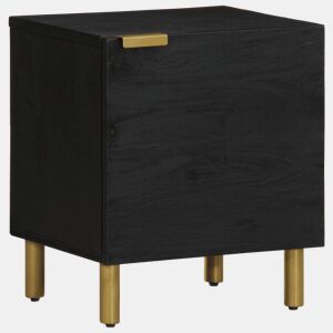 Lote de 2 Mesas De Cabeceira - Mesinhas De Cabeceira 40x33x46 cm mangueira maciça preto