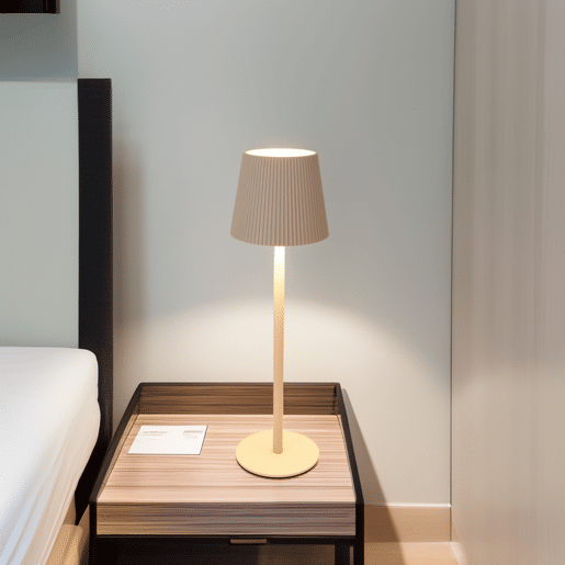 Luminária de mesa LED recarregável Well Home Cema com 32 luzes brancas quentes e 4 níveis de brilho Ø36,2x10,5cm