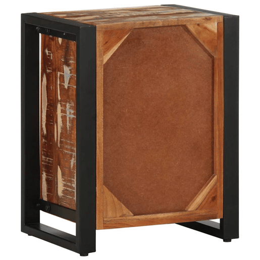 Mesa De Cabeceira - Mesinha De Cabeceira multicor 40x30x50cm madeira maciça recuperada