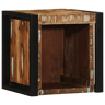 Mesa De Cabeceira - Mesinha De Cabeceira multicor 40x35x40cm madeira maciça recuperada