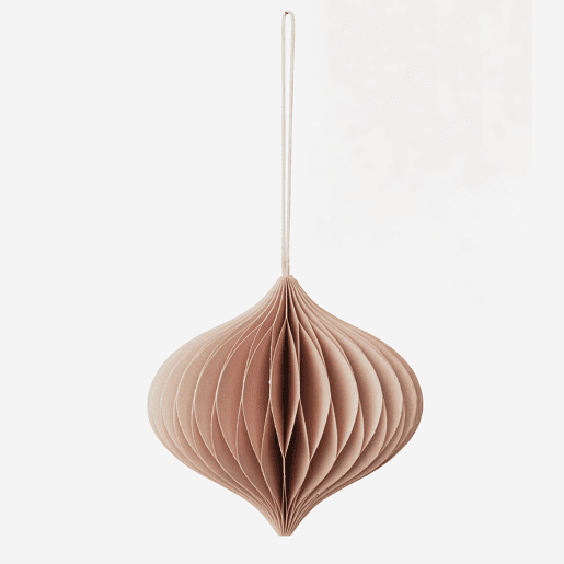 Conjunto de 9 decorações de Natal em formato de favo de mel da Well Home - Formatos variados em rosa