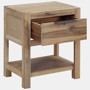 Mesa De Cabeceira - Mesinha De Cabeceira c gaveta 40x30x48 cm madeira acácia maciça