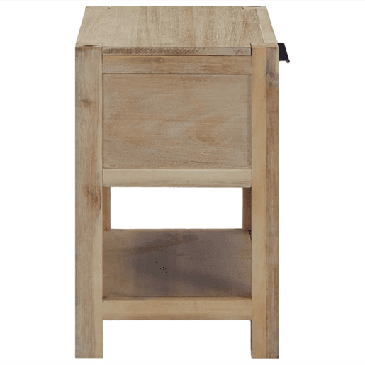 Mesa De Cabeceira - Mesinha De Cabeceira c gaveta 40x30x48 cm madeira acácia maciça
