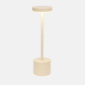 Candeeiro de mesa Well Home Cream com 24 luzes LED branco quente com 3 modos de iluminação Ø34,2x8cm