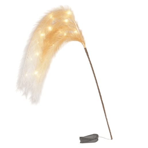 Luzes de corda de galhos de penas Well Home de 130 cm com temporizador de 618 horas