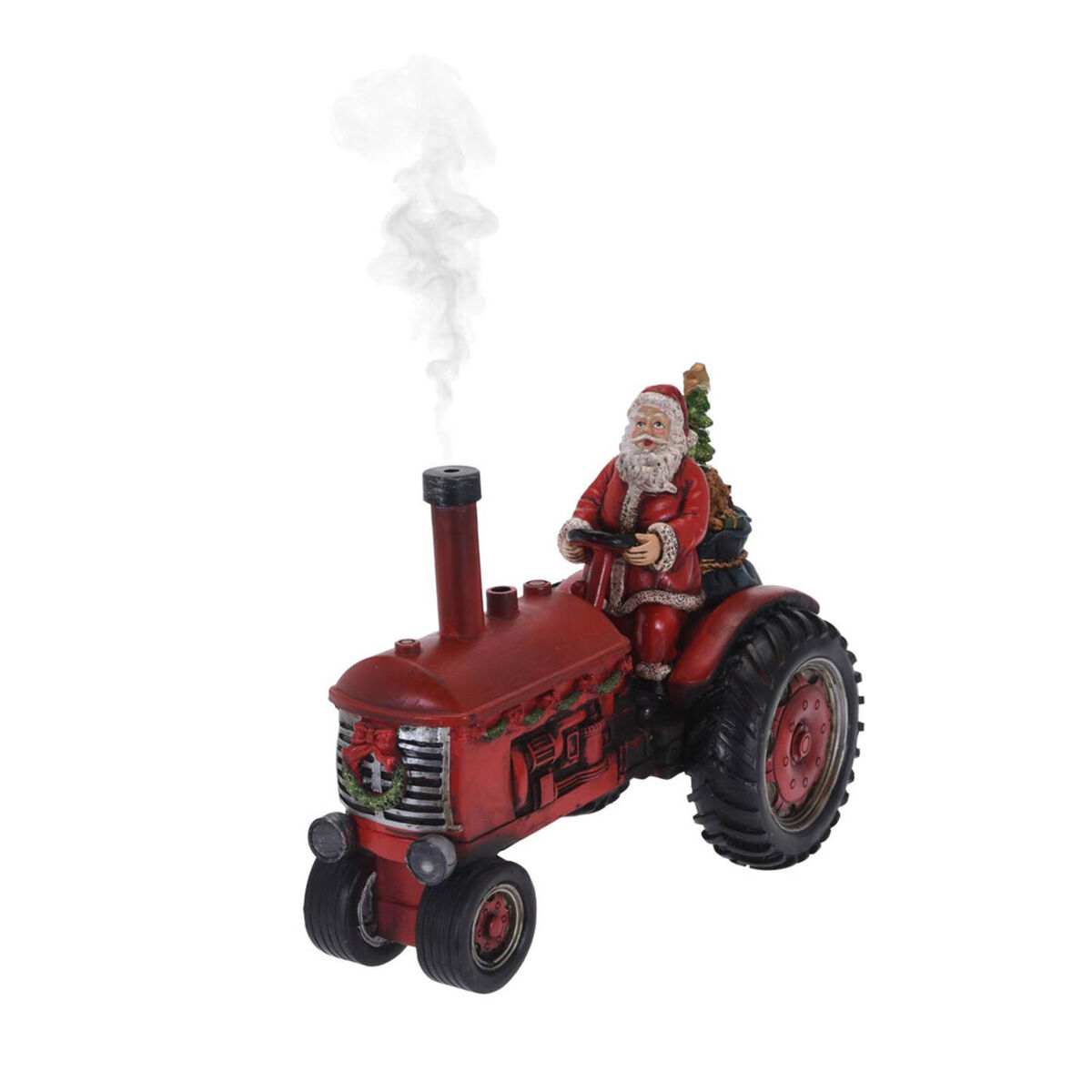 Well home tractor papá noel con pulverizador de nieble, sonido y luces led multicolores