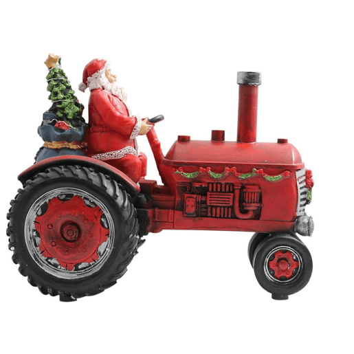 Trator Well Home Santa com pulverizador de névoa, som e luzes LED multicoloridas