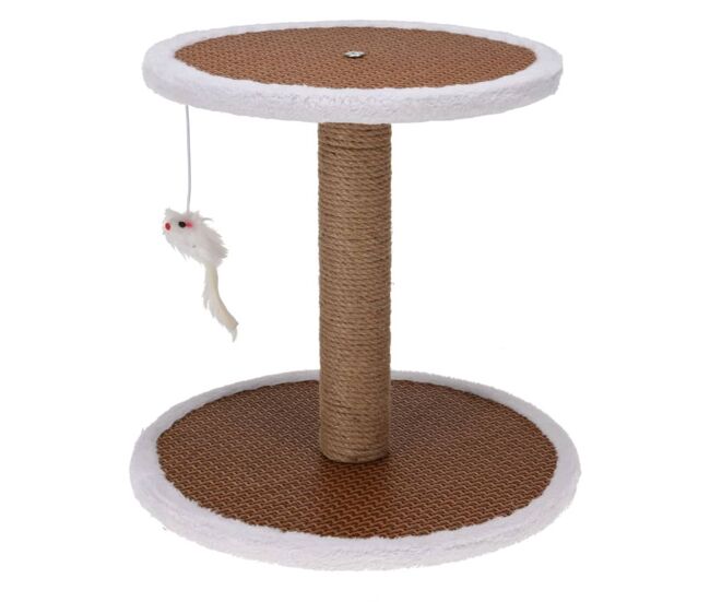 Pets collection rascador de gatos con soporte y ratón 35x35x33 cm