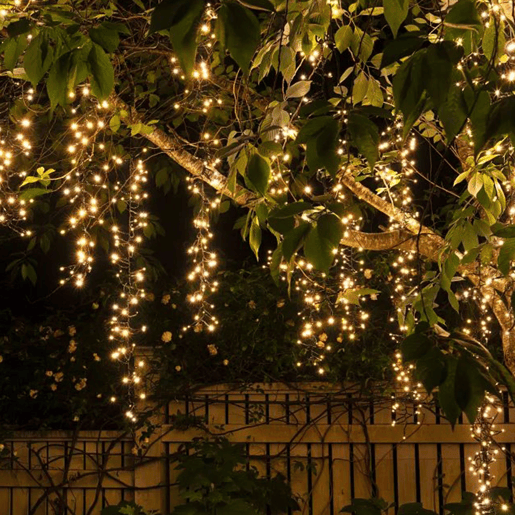 Luzes de corda LED Well Home 800 branco quente com controle remoto, 13 funções e temporizador